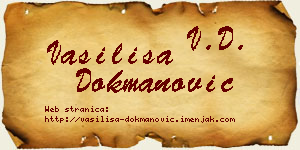 Vasilisa Dokmanović vizit kartica